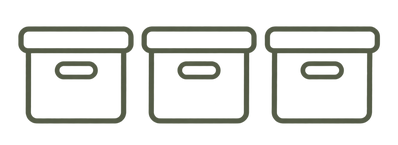Use matching line icons: clock or calendar for Choose Your Reset; checklist for Set Your Priorities; home with checkmark for Get Caught Back Up.